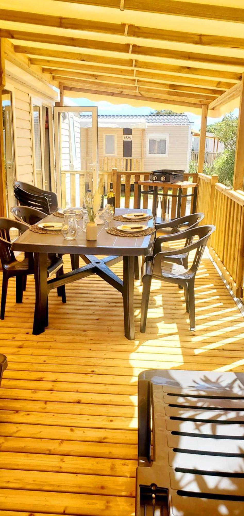 Mobil-Home Le Cocon Fun Pass Non Inclus Canet-en-Roussillon Exterior photo