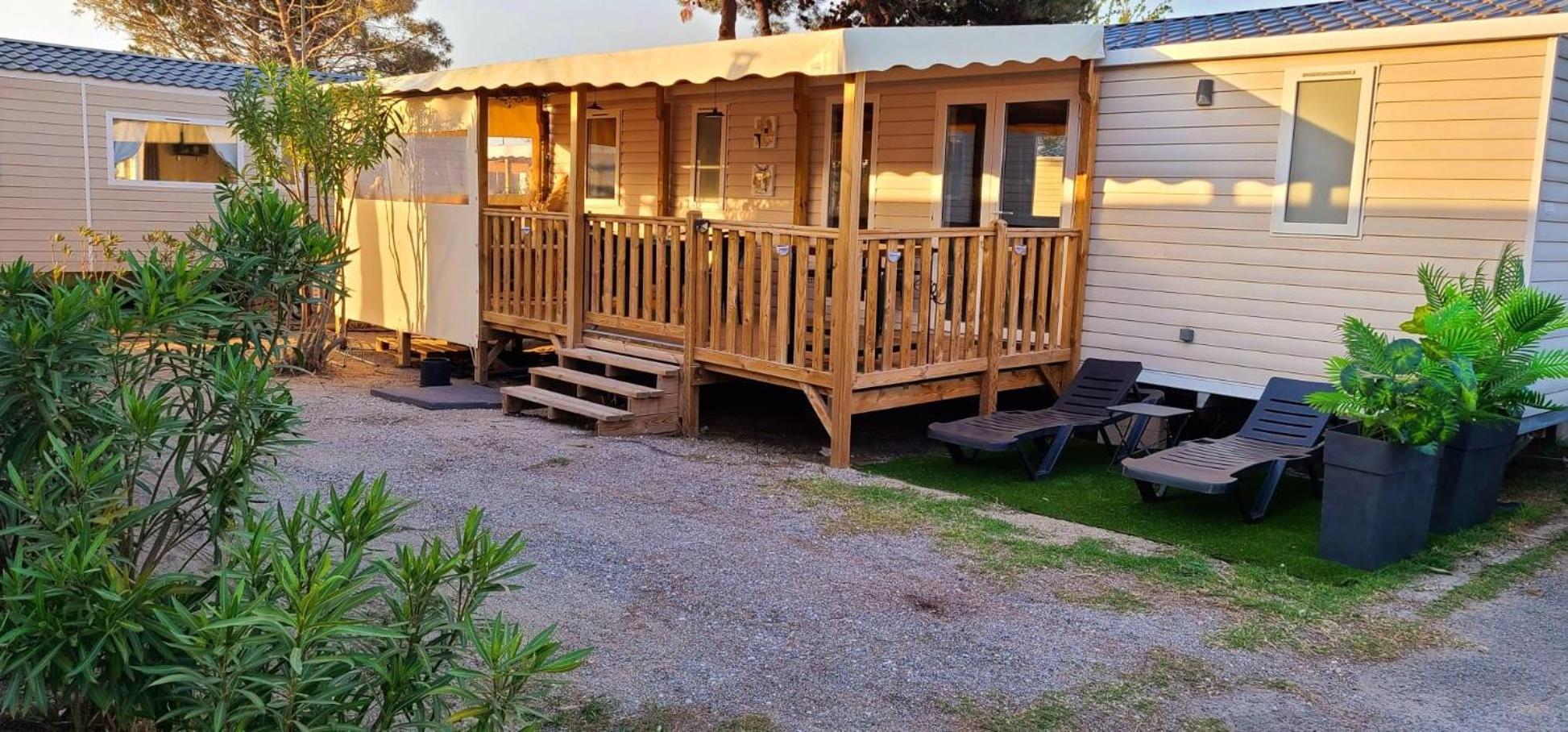 Mobil-Home Le Cocon Fun Pass Non Inclus Canet-en-Roussillon Exterior photo